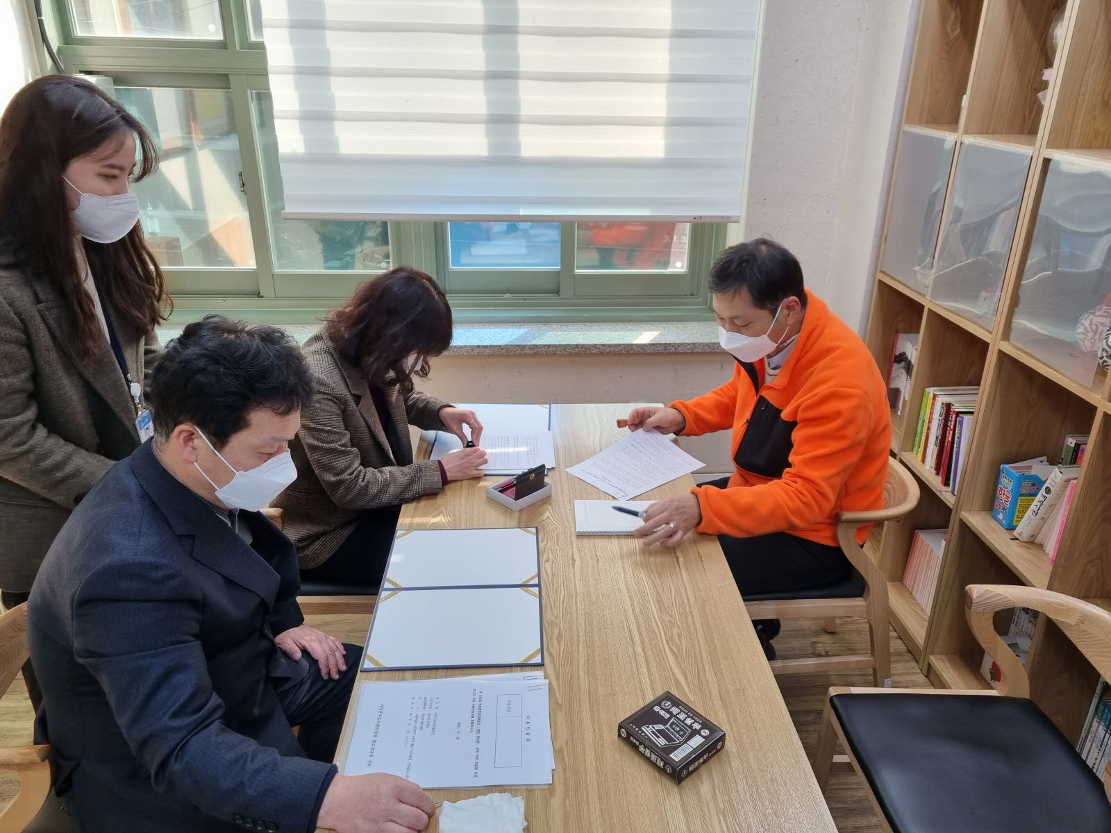 카페북아현 약정식 진행