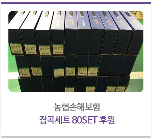 농협손해보험 잡곡세트 80SET 후원